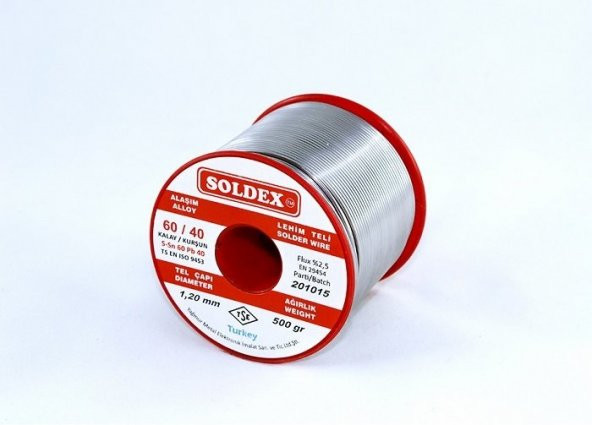 Soldex Lehim Teli 500gr 1,2mm 60/40 ürün görseli 1