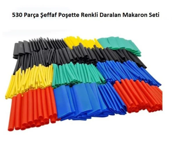 Makaron Seti Renkli 530 Parça Şeffaf Poşette ürün görseli 1