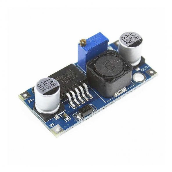 LM2596 Ayarlanabilir Voltaj Düşürücü Güç Modülü (4-35V Giriş - 1-30V Çıkış) ürün görseli 1