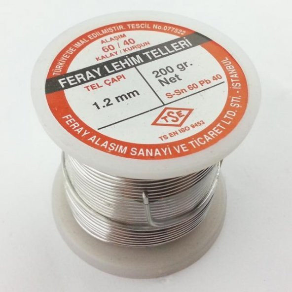 Feray Lehim Teli 200gr 1,2mm 60/40 ürün görseli 1