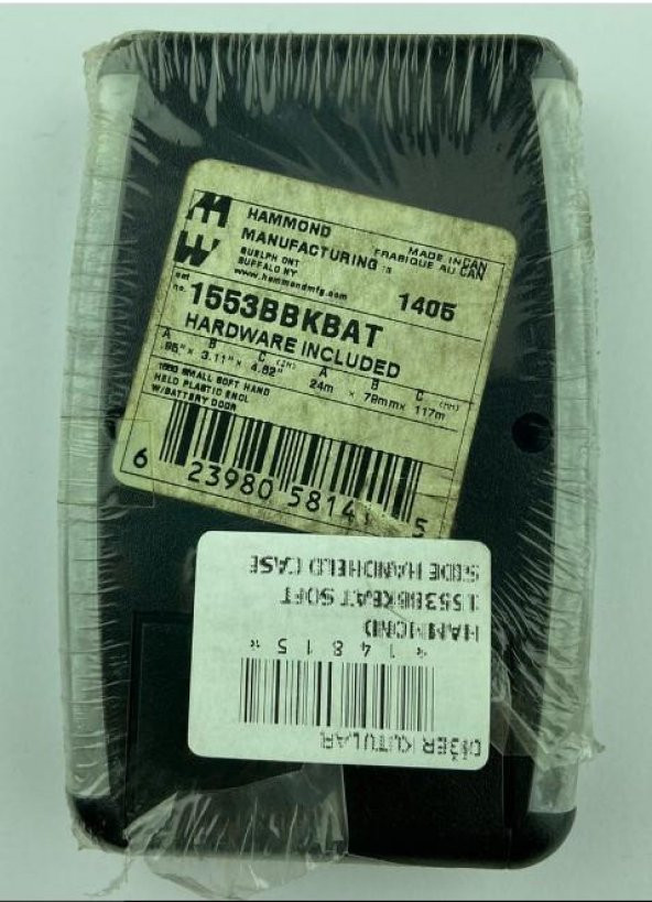 HAMMOND 1553BBKBAT SOFT SIDE HANDHELD CASE ürün görseli 1