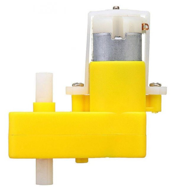 ARDUİNO ROBOT SMART CAR L ŞEKİLLİ ÇİFT-ŞAFTLI 3-6V DC MOTOR (AU187) ürün görseli 1