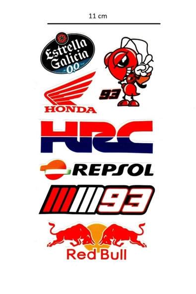 Sticker Çoklu Hrc - Repsol-///93-red Bull Çoklu Sticker ürün görseli 1