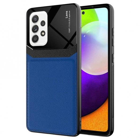 Galaxy A52 Kılıf ​Zore Emiks Deri Görünümlü Kılıf ürün görseli 1