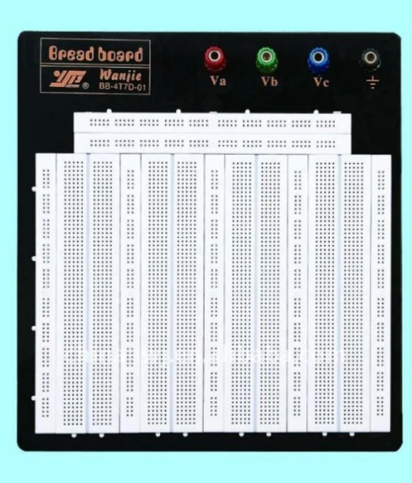 4 LÜ Büyük Boy Breadboard 3220 Delik Beyaz Born Klemensli ( 2,54 Header Uyumlu ) ürün görseli 1