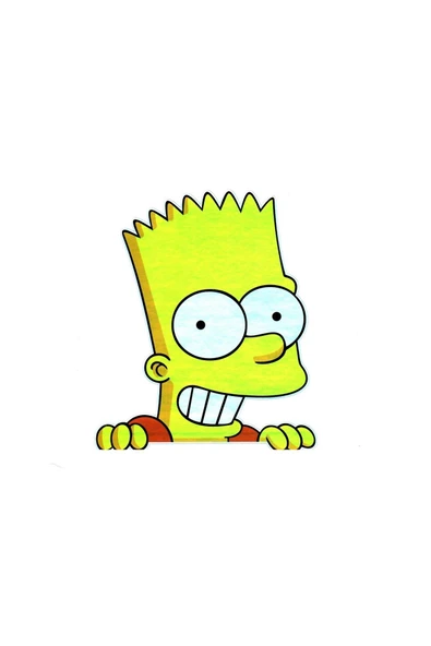 Hologram Sticker Bart Simpson Sticker - Sticker Hologram Bart Simpson - Resim 3