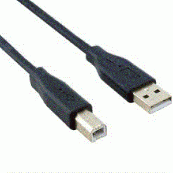 USB PRİNTER KABLO 5 mt A E/B E 2.0 Siyah USB202 ürün görseli 1