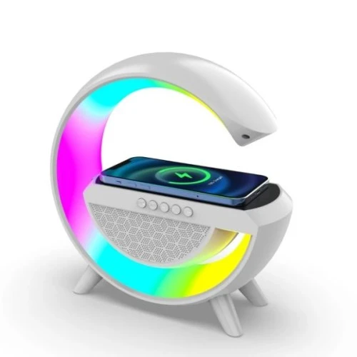 Kablosuz Şarj Standlı RGB Hoparlör ürün görseli 1