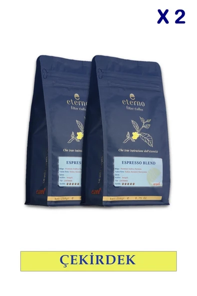 Eterno Espresso Blend Filtre Kahve Çekirdeği İkili Set - 2 x 250g - Kahve Makineleri ile Uyumlu ürün görseli 1