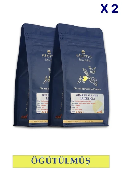 Eterno Guatemala SHB La Delıcıa Öğütülmüş İkili Filtre Kahve Seti - 2 x 250g ürün görseli 1