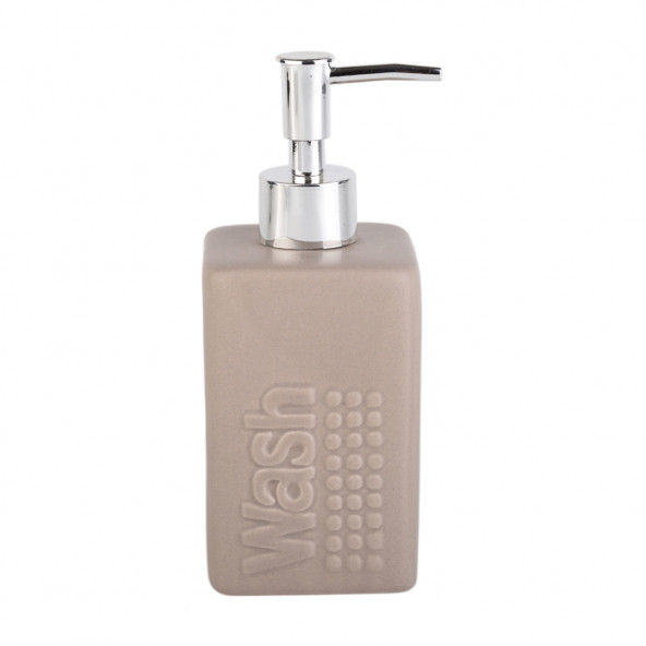 SIA 968168-001D SERAMİK SIVI SABUNLUK BEJ 7X7X17CM 300ML ürün görseli 1