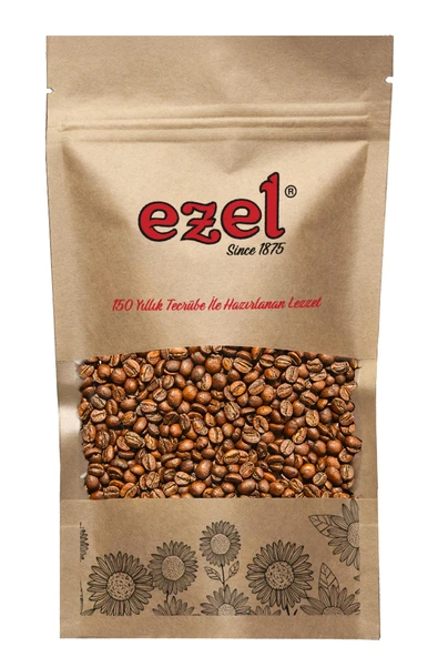 Ezel Az Kavrulmuş Türk Kahvesi Çekirdeği 250g - Zipli Ambalaj ürün görseli 1