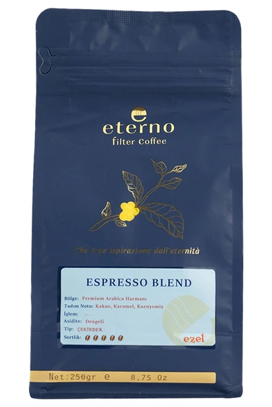 Eterno Espresso Blend Filtre Kahve Çekirdeği 250g - Kahve Makineleri ile Uyumlu ürün görseli 1
