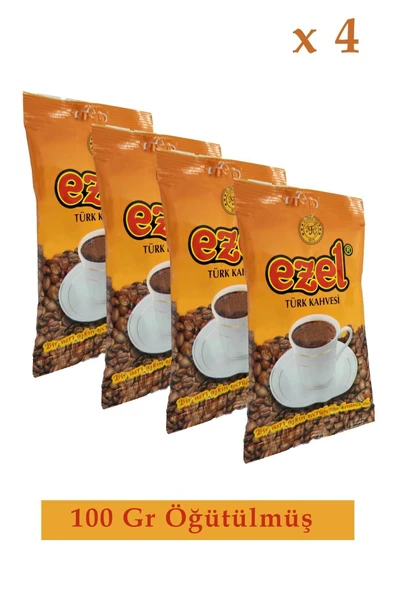 Ezel Türk Kahvesi Orta Kavrulmuş - Taze Öğütülmüş - 4 x 100 g Set ürün görseli 1