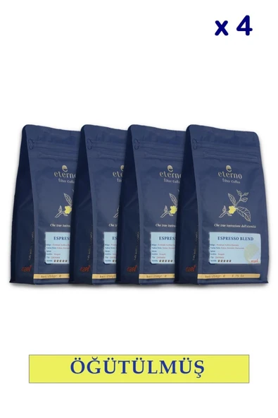 Eterno Espresso Blend Öğütülmüş Dörtlü Filtre Kahve Seti - 4 x 250g ürün görseli 1