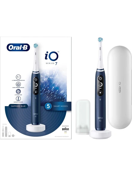 Oral-B iO 7 Şarjlı Mavi Diş Fırçasıı Sapphıre Blue ürün görseli 1