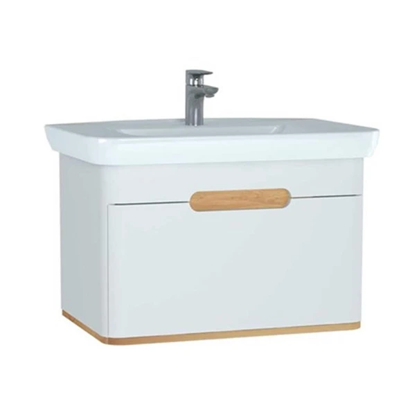Vitra Sento Tek Çekmeceli Lavabo Dolabı, Ayaksız, 80 Cm, Mat Beyaz 60813 ürün görseli 1