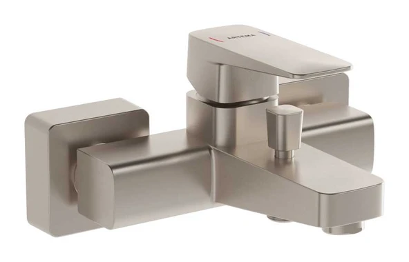 Artema Root Square Banyo Bataryası Fırçalı Nikel A4273734 ürün görseli 1