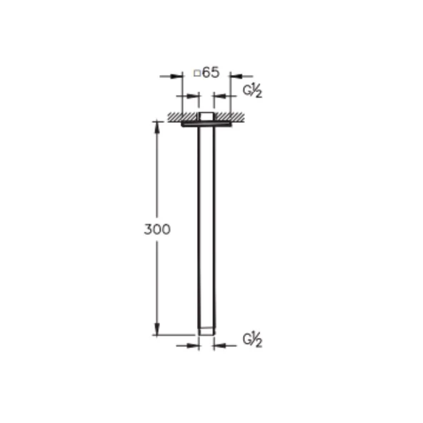 Vitra Suit Tavandan Dirsek (Uzun), Krom A45752 - Resim 2