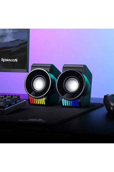 Redragon KAGE GS514 RGB 3W x 2 Kablolu 2.0 Stereo Gaming Hoparlör ürün görseli 1