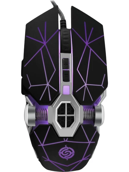 MF Product Strike 0587 RGB Kablolu Gaming Mouse Siyah ürün görseli 1