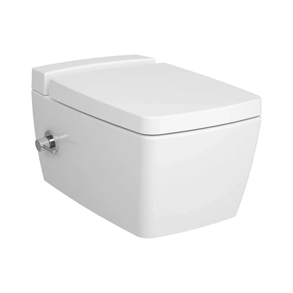 Vitra Metropole Rim-Ex Kanalsız Asma Klozet, Vitrafresh Deterjan Hazneli Ve Entegre Ara Musluklu 7672B003-1687 ürün görseli 1