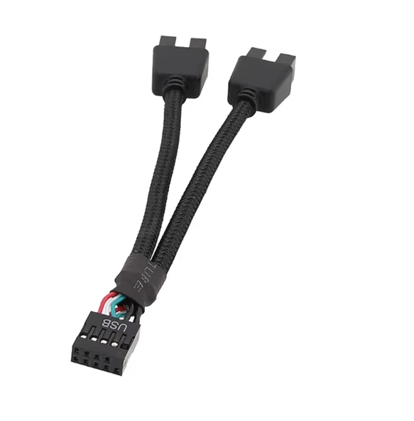 ANAKART USB ÇOKLAYICI 2.0 9 PİN BAŞLIK HUB SPLİTTER ADAPTÖRÜ DÖNÜŞTÜRÜCÜ ürün görseli 1