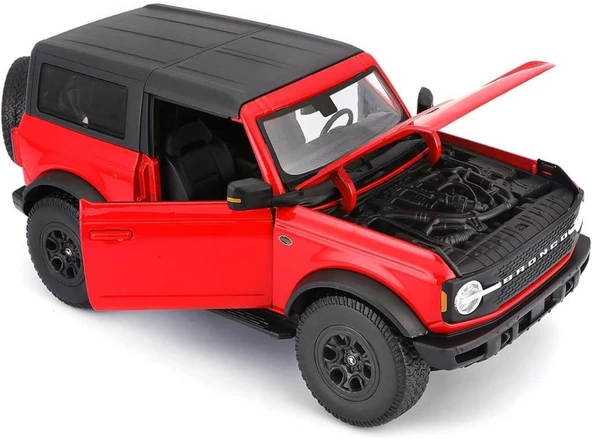 Maisto 2021 Ford Bronco Wildtrak 1/18 Model Araba - Resim 3