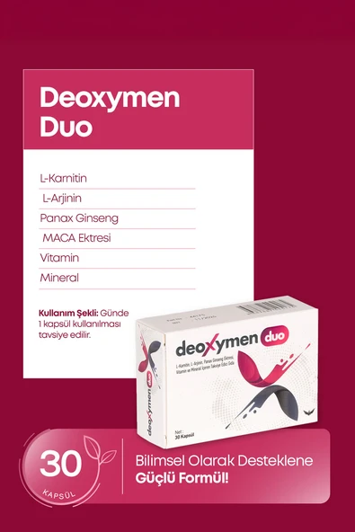 DEOXYMEN DUO 30 KAPSÜL - Resim 3