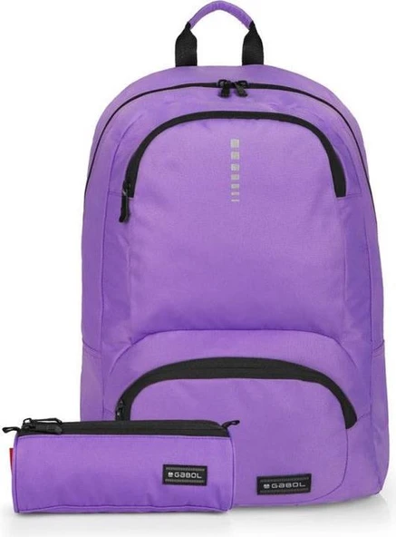 Gabol Okul Sırt Çantası Kalemlik Seti Lila 25L GB.233758 ürün görseli 1