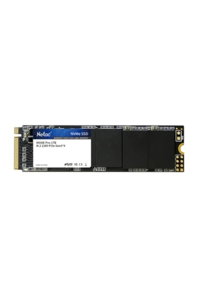Netac N930E Pro 1TB SSD m.2 NVMe SSD NT01N930E-001T-E4X 2130/1720MB/s , PCIe 3 x4 M.2 2280 ürün görseli 1