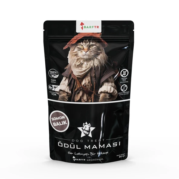 Somon Balık Atıştırmalık Ödül Maması 80 GRAM Kediler İçin ürün görseli 1