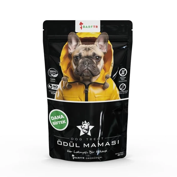 Dana Biftek Parçaları Eğitim Ödül Maması 80 GRAM Köpekler İçin ürün görseli 1