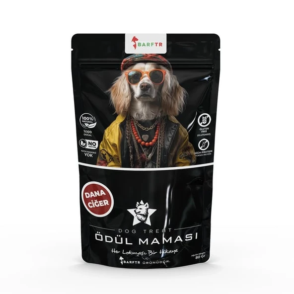 Dana Ciğer Parçaları Atıştırmalık  Ödül Maması  80 GRAM Köpekler İçin ürün görseli 1