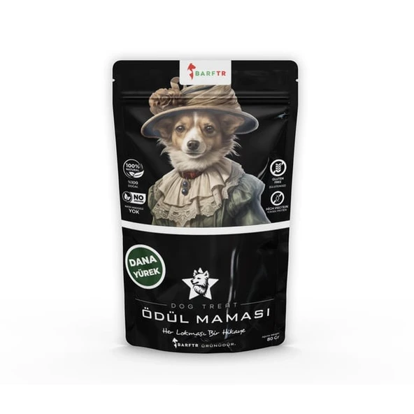 Dana Yürek Atıştırmalık Ödül maması 80 Gr Köpekler İçin ürün görseli 1