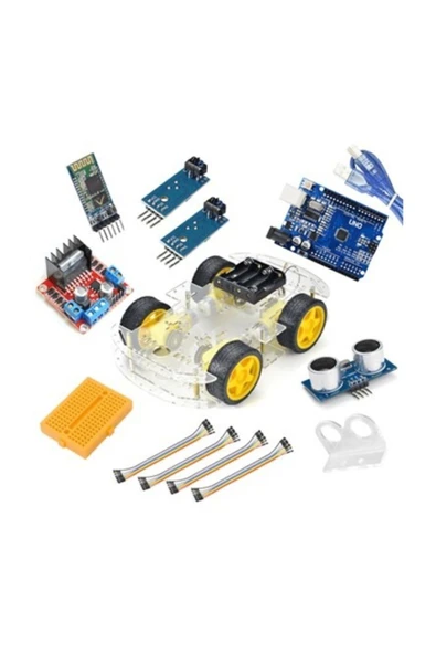 Bluetooth Robot Araba Kiti - 4wd ürün görseli 1