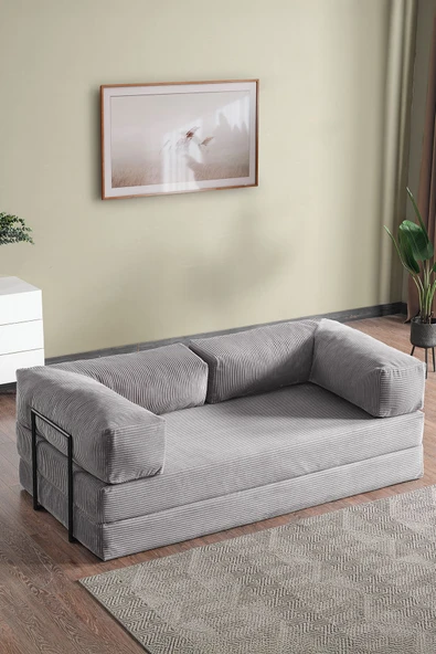 Evdemo Lounge Aktivite Koltuğu Çok Amaçlı Koltuk Yatak Gri ürün görseli 1