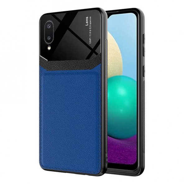 Galaxy A02 Kılıf Zore Emiks Deri Görünümlü Kılıf ürün görseli 1
