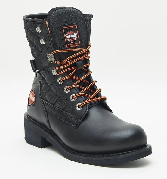 Harley Davidson New Worker Erkek Siyah Deri Bot ürün görseli 1
