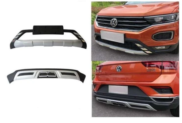 Volkswagen T-Roc 2018- Sonrası Uyumlu Ön Arka Difüzör ürün görseli 1