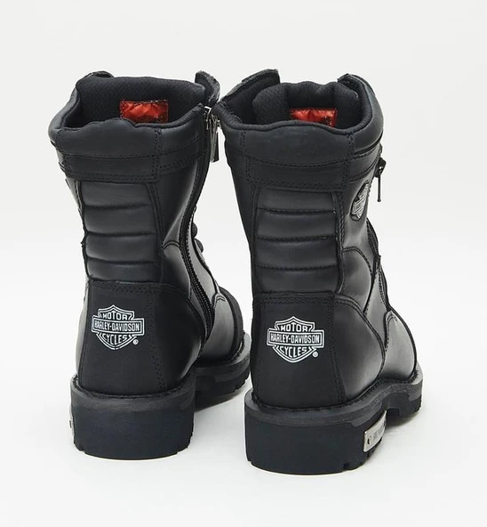 Harley Davidson Riddick Erkek Siyah Deri Bot - Resim 4