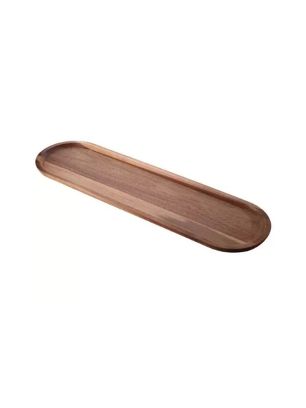 Balsa AKS1021 Akasya Ahşap Kahverengi Sunum Tabağı 55x16 cm ürün görseli 1