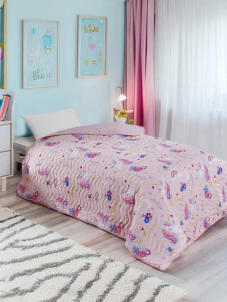 Çok Amaçlı Örtü Tek Kişilik MagicAl Pembe ürün görseli 1