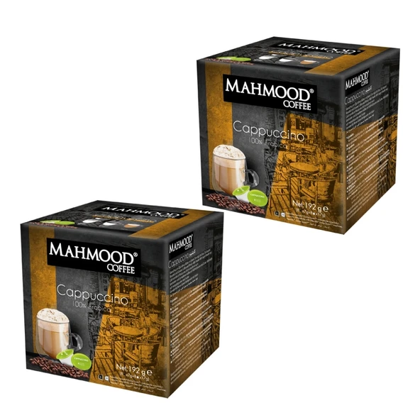 Mahmood Coffee Dolce Gusto Cappuccino Kapsül Kahve 16 Adet X 24 gr - 2 Li Set ürün görseli 1