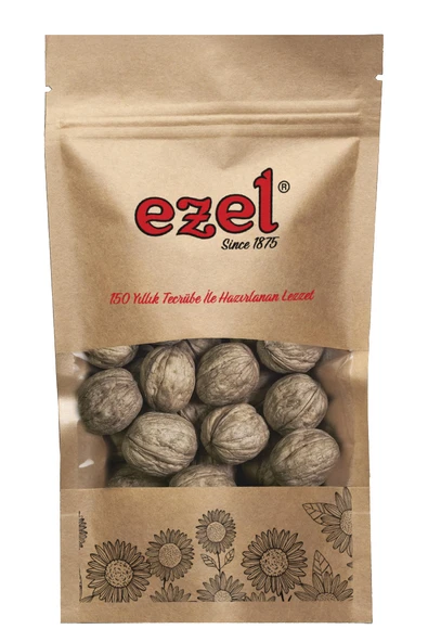 Ezel Kuruyemiş Kabuklu Ceviz 500g - Taze ve Doğal - Zipli Ambalaj ürün görseli 1