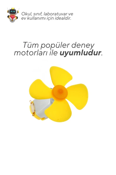 50'li Paket Pervane Deney Motoru Uyumlu - Okul ve Sınıflar için MEB Uyumlu ürün görseli 1
