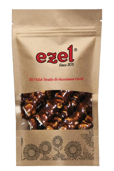 Ezel Kuruyemiş Cevizli Pekmez Sucuk 500g - Köme - Zipli Ambalaj ürün görseli 1