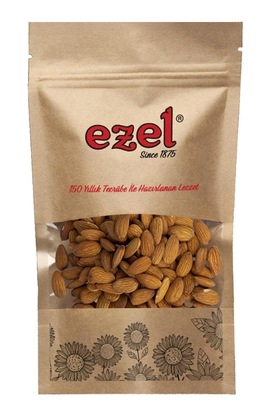 Ezel Kuruyemiş Çiğ Badem İçi 250g -Taze ve Doğal - Zipli Ambalaj ürün görseli 1