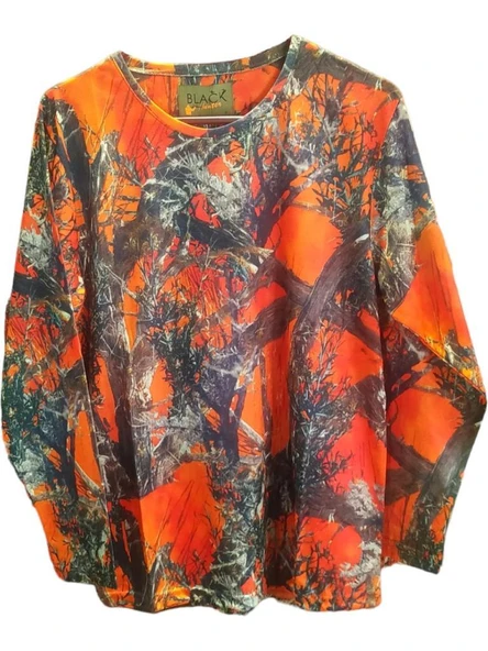 Mastery Turuncu Orman Desen Sweatshirt ürün görseli 1