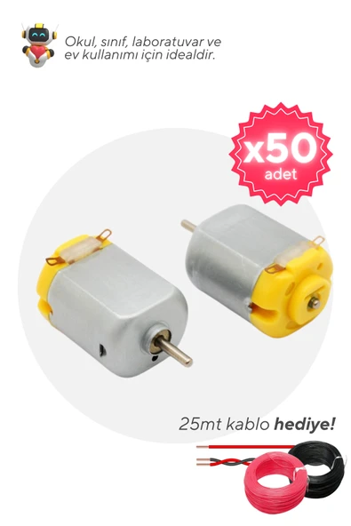 50'li Paket DC Deney Motoru - Okul ve Sınıflar için MEB Uyumlu ürün görseli 1